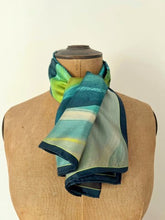 Load image into Gallery viewer, ‘Lichen glow’ silk scarf
