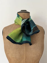 Load image into Gallery viewer, ‘Lichen glow’ silk scarf
