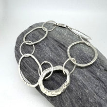 Load image into Gallery viewer, Loopy Marazion limpet bracelet sterling silver
