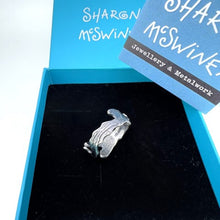 Load image into Gallery viewer, Seaweed sterling silver ring no2
