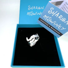 Load image into Gallery viewer, Seaweed sterling silver ring no7
