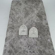 Load image into Gallery viewer, Space stud earrings sterling silver
