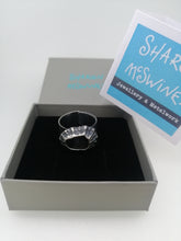 Load image into Gallery viewer, Godrevy limpet shell ring handmade by Sharon McSwiney in a gift box
