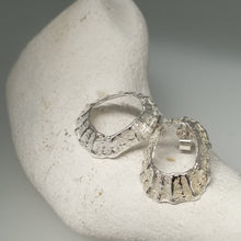 Load image into Gallery viewer, Godrevy limpet silver shell stud earrings handmade by Sharon McSwiney
