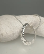 Load image into Gallery viewer, Large Marazion beach limpet silver necklace handmade by Sharon McSwiney St Ives 
