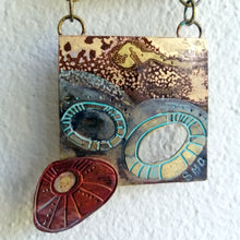 Load image into Gallery viewer, Mini metalwork wall panel detail with etched limpet designs by Sharon McSwiney
