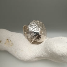 Load image into Gallery viewer, Sennen Cove limpet adjustable ring in sterling silver handmade by Sharon McSwiney
