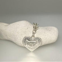 Load image into Gallery viewer, Large heart &amp; cat bracelet
