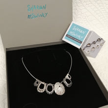 Load image into Gallery viewer, Multi limpet Cornish Coast sterling silver neck piece handmade by Sharon McSwiney giftboxed
