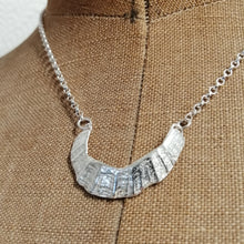 Load image into Gallery viewer, sterling silver limpet fragment necklace from St Ives handmade by Sharon McSwiney
