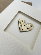 Load image into Gallery viewer, Starry heart greetings card
