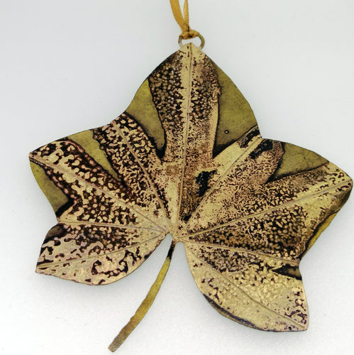 Large ivy leaf decoration handmade by Sharon McSwiney 
