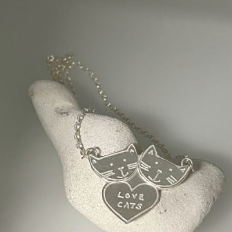 Love cats necklace