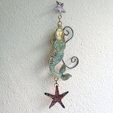 Load image into Gallery viewer, Metal mermaid wall piece
