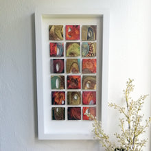 Load image into Gallery viewer, 18 Textured metalwork squares individually handmade by Sharon McSwiney
