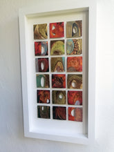 Load image into Gallery viewer, 18 Textured metalwork squares individually handmade by Sharon McSwiney
