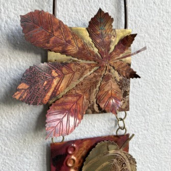Small leaf panel wall art