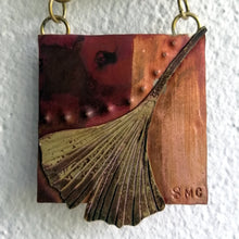 Load image into Gallery viewer, Mini metalwork leaf panel handmade by Sharon McSwiney
