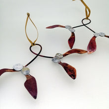 Load image into Gallery viewer, Mistletoe copper metalwork decoration
