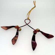 Load image into Gallery viewer, Mistletoe copper metalwork decoration
