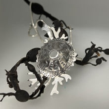 Load image into Gallery viewer, Sea urchin &amp; seaweed pendant necklace
