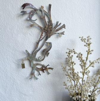 Small seaweed landscape wall art
