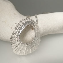 Load image into Gallery viewer, A large sterling silver Godrevy limpet shell necklace handmade by Sharon McSwiney
