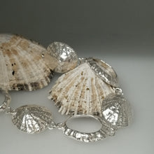 Load image into Gallery viewer, cornish coast silver bracelet handmade by Sharon McSwiney
