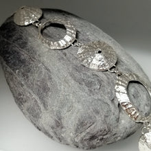 Load image into Gallery viewer, cornish coast silver bracelet handmade by Sharon McSwiney
