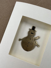 Load image into Gallery viewer, Snowman Christmas greetings card
