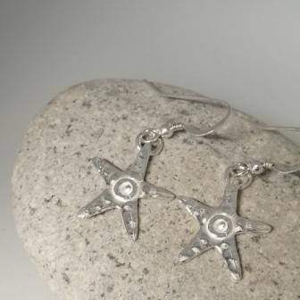 Starfish drop earrings