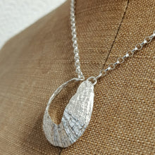 Load image into Gallery viewer, St Ives Harbour silver limpet pendant necklace handmade by Sharon McSwiney
