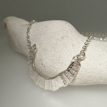 Load image into Gallery viewer, sterling silver limpet fragment necklace from St Ives handmade by Sharon McSwiney
