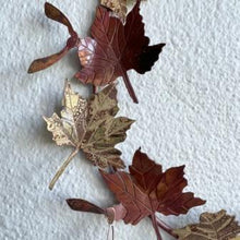 Load image into Gallery viewer, Sycamore leaf metalwork small wreath
